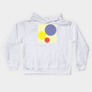 pastel retro circles Kids Hoodie